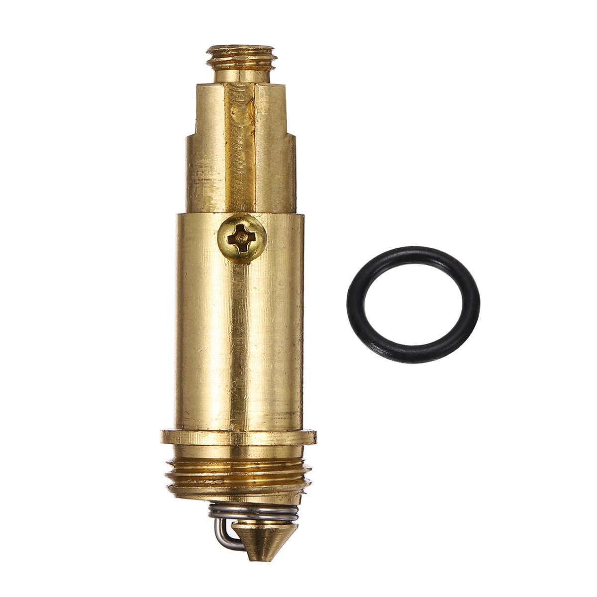 sourcing map Basin Sink Clicker, Replacement Sink Basin Clicker Brass Push Spring Plug for Home Bathroom Bathtub Sinks Drain Stopper - image 1