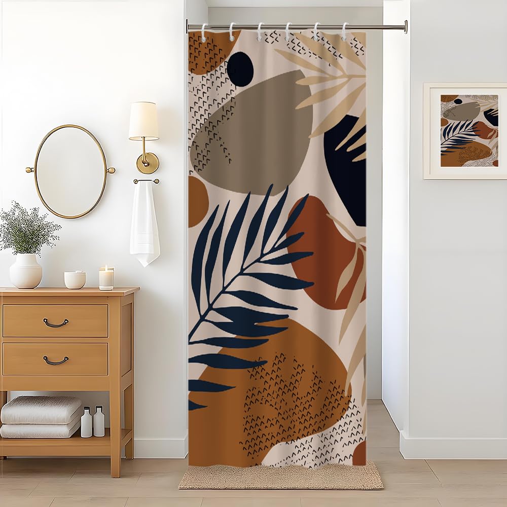 Uiiooazy Abstract Boho Shower Curtain | Waterproof Polyester Bath Decor