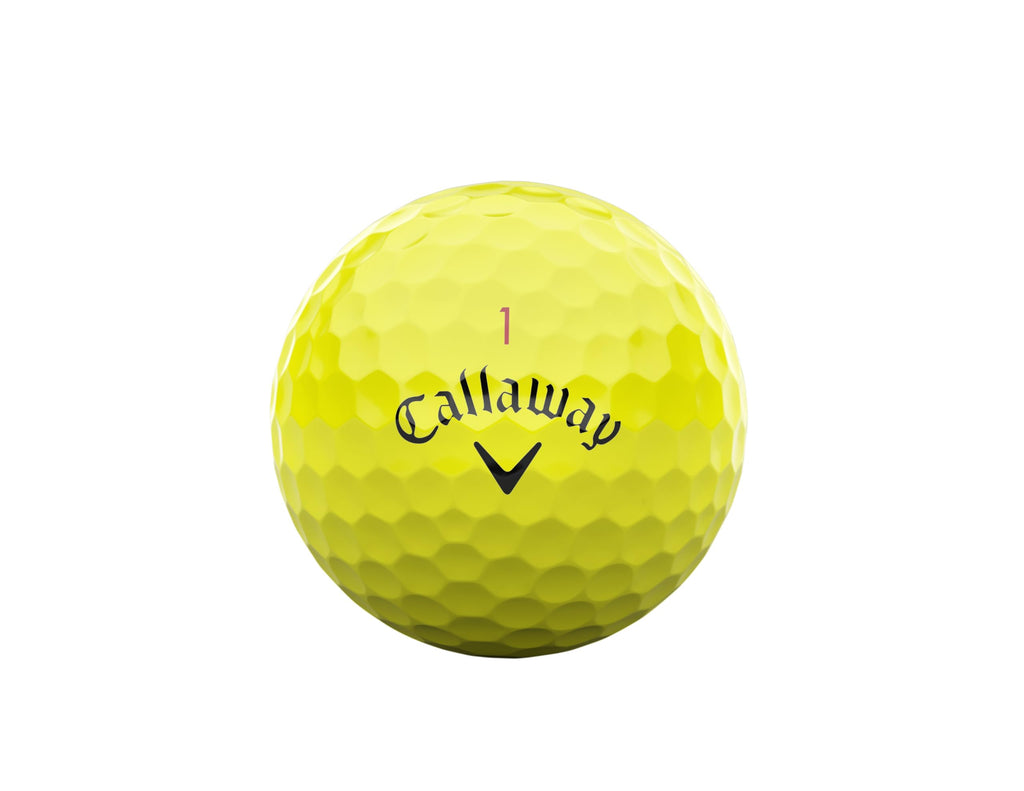 Callaway Chrome Tour X 2024 Premium Golf Balls – Yellow, 12 Pack
