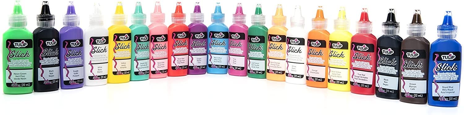 Tulip Dimensional Fabric Paint Set - Multi-Colour - 20 Pack (22ml)