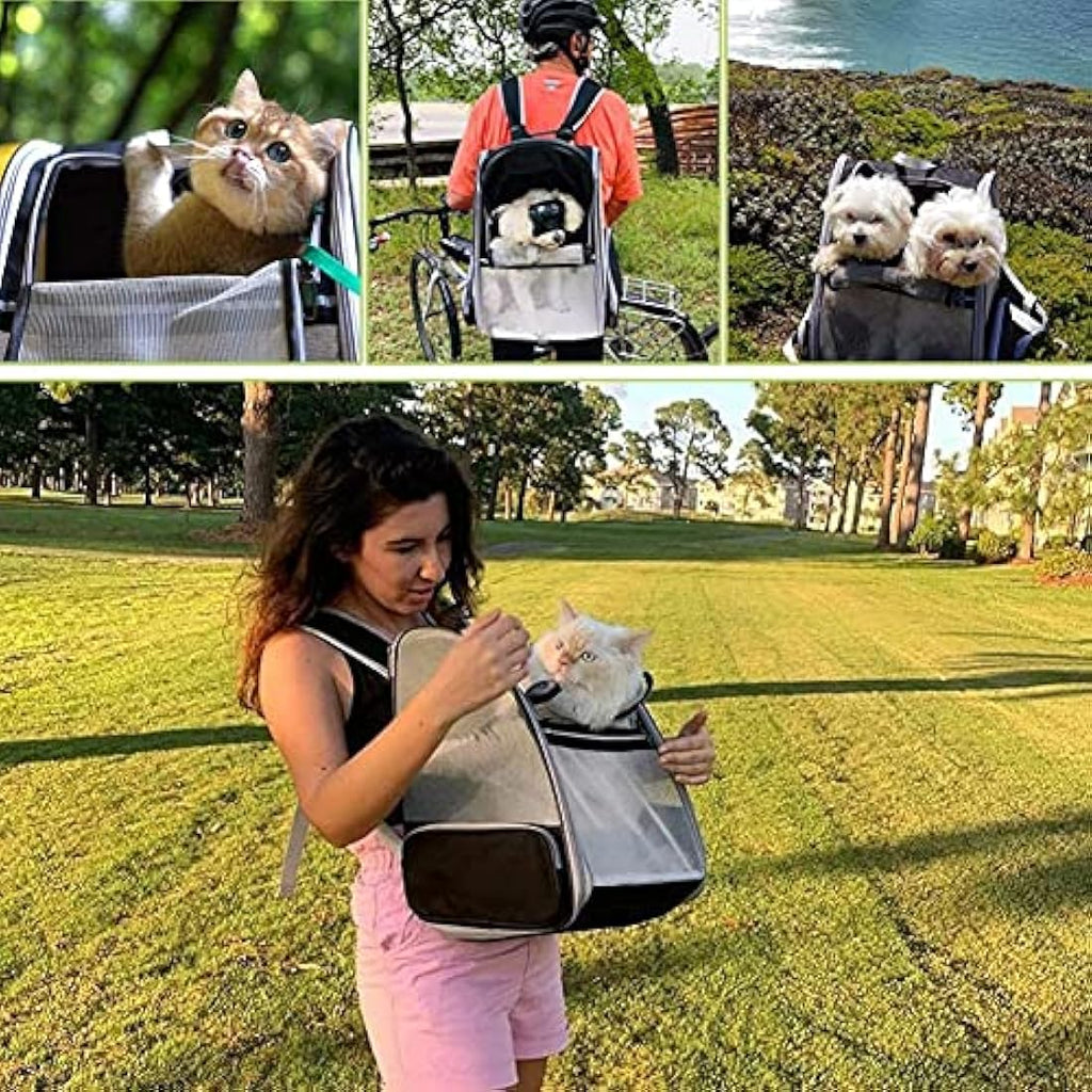 Jolof Store Pet Backpack Carrier – Breathable Foldable Travel Bag for 7.5kg