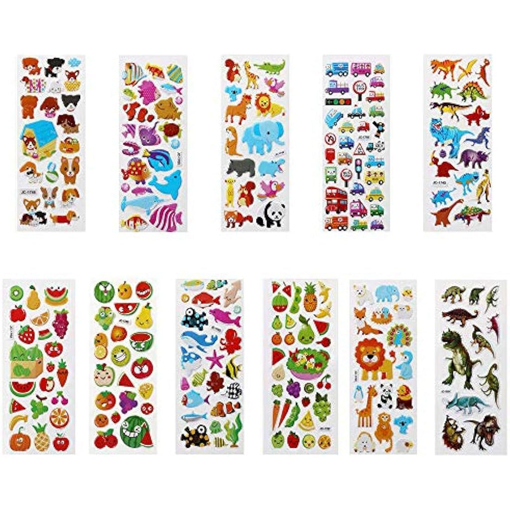 Vicloon 3D Puffy Stickers for Kids – 22 Sheets of 550+ Reward Stickers
