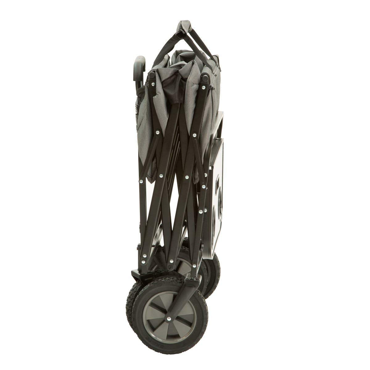 MacSports Collapsible Utility Wagon with Folding Table & Cup Holders, Gray