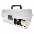 Zieler Artist Storage Box – Translucent White Craft & Paint Caddy