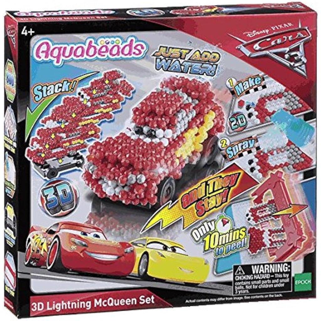 Aquabeads Disney Cars 3 3D Lightning McQueen Kids DIY Craft Playset