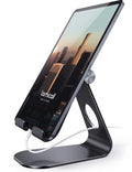 Lamicall Adjustable Tablet Stand – Desktop Holder for iPad & Samsung, Black