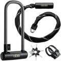 Via Velo Heavy-Duty Bike U-Lock and Chain Set | Sold Secure Gold