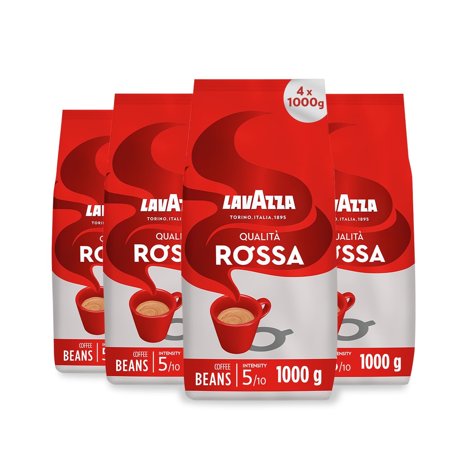 Lavazza Qualità Rossa Coffee Beans | Medium Roast Arabica & Robusta | 4kg