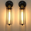 Jolof Store Industrial Metal Cage Wall Sconces | Vintage Adjustable Lamp 2-Pack