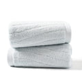 sense gnosis Blue Cotton Hand Towels - Set of 2 Wave Pattern - 13x29"
