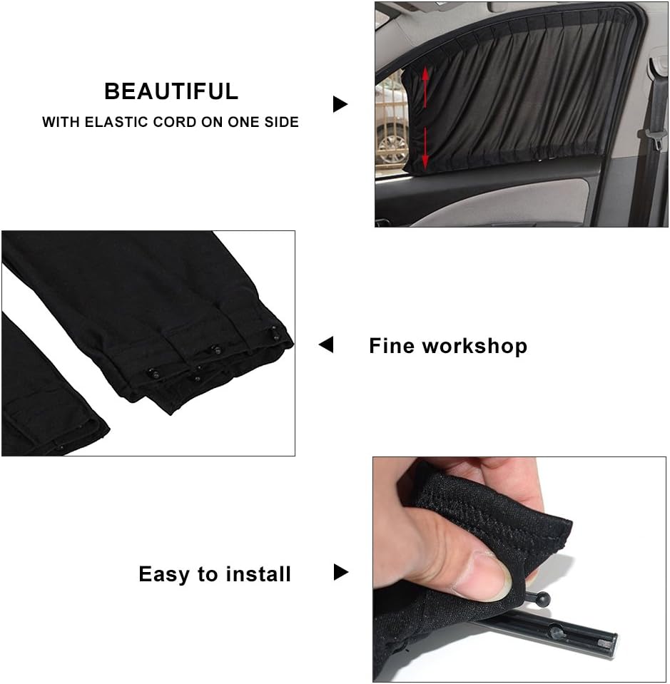 Massive Discounts Car Side Window Sunshades | UV Protection Curtains 2PCS