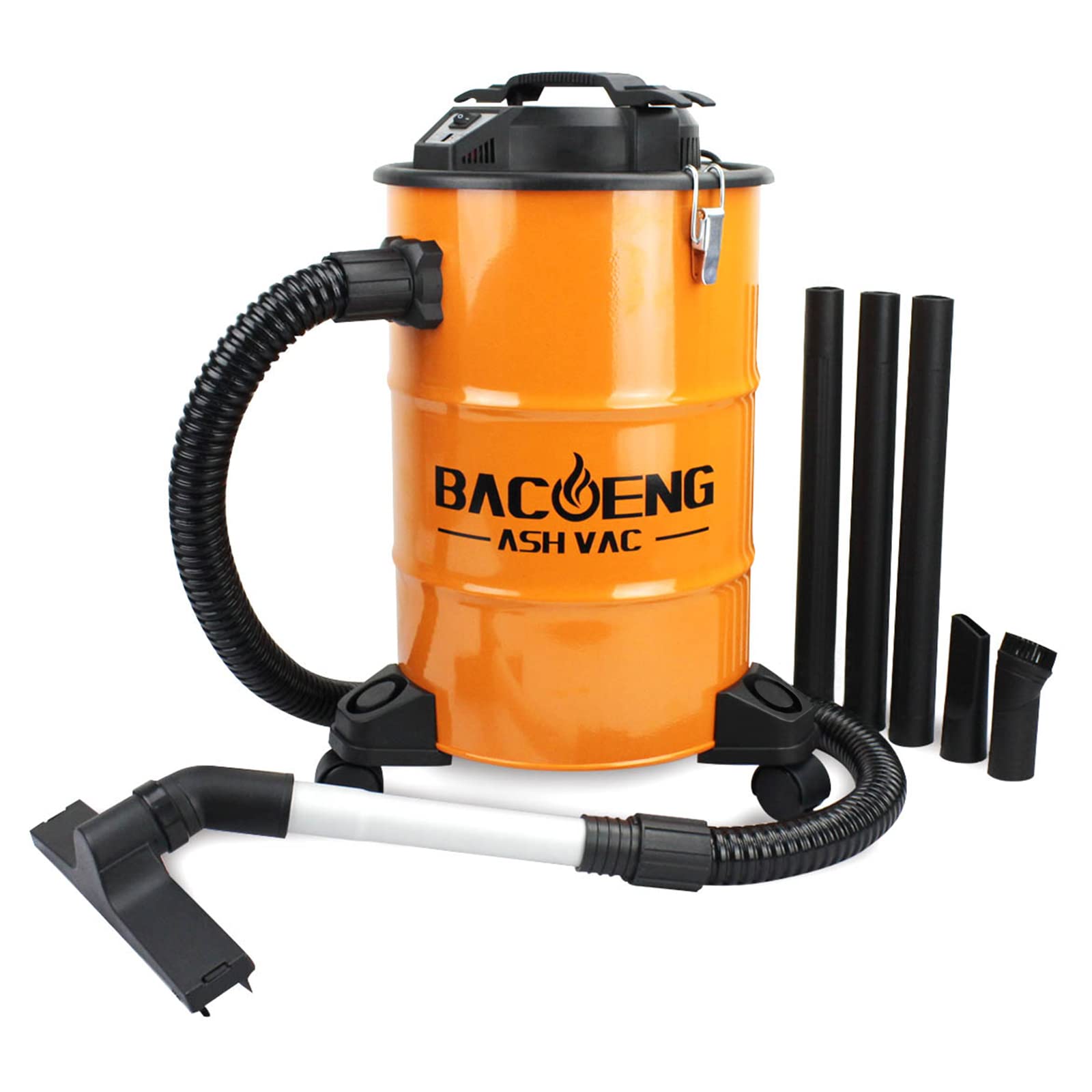 BACOENG Ash Vacuum Cleaner – 1200W Double Filtration System, 20L