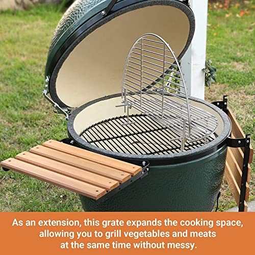 Onlyfire 44.5cm Stainless Steel Cooking Grate for Weber & Big Green Egg