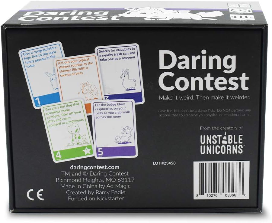 Daring Contest Adult Party Card Game by Snaps – 4-8 Players, Ages 18+