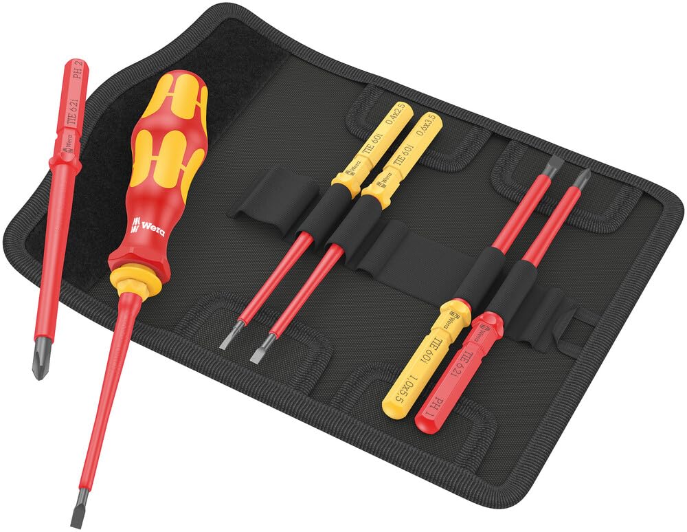 Wera Kraftform Kompakt VDE 7 Universal Screwdriver Set - 7 Pieces