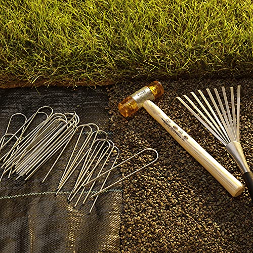 GardenMate Galvanised Steel Garden Securing Pegs - 150mm (250 Pack)