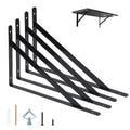 Heavy Duty Shelf Brackets | 16 Inch Metal L Brackets | 4 Pack