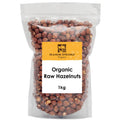 Manor Springs Organic Raw Hazelnuts – 1kg Turkish Vegan Whole Nuts