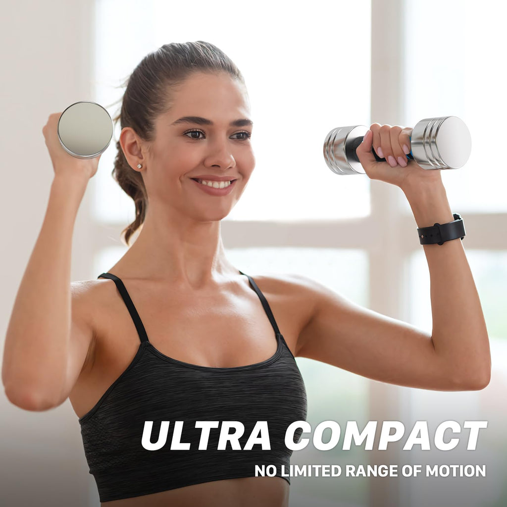 Jolof Store Adjustable Steel Dumbbells | 2.5kg Pair Compact Chrome Set