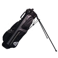 Longridge 6" Weekend Golf Stand Bag – Lightweight 4-Way Divider Black Silver