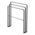 Yamazaki Tower 3-Bar Bath Towel Hanger – Minimalist Steel Rack, Black