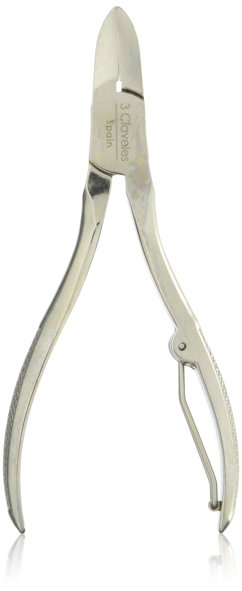 3 Claveles Professional Nail Clippers - 10 cm Stainless Steel Manicure Tool