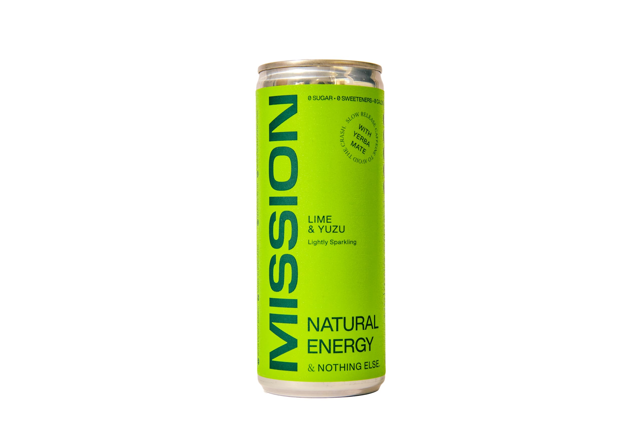 Mission Natural Energy Drink Variety Pack - Yerba Mate & Green Tea - 12x250ml