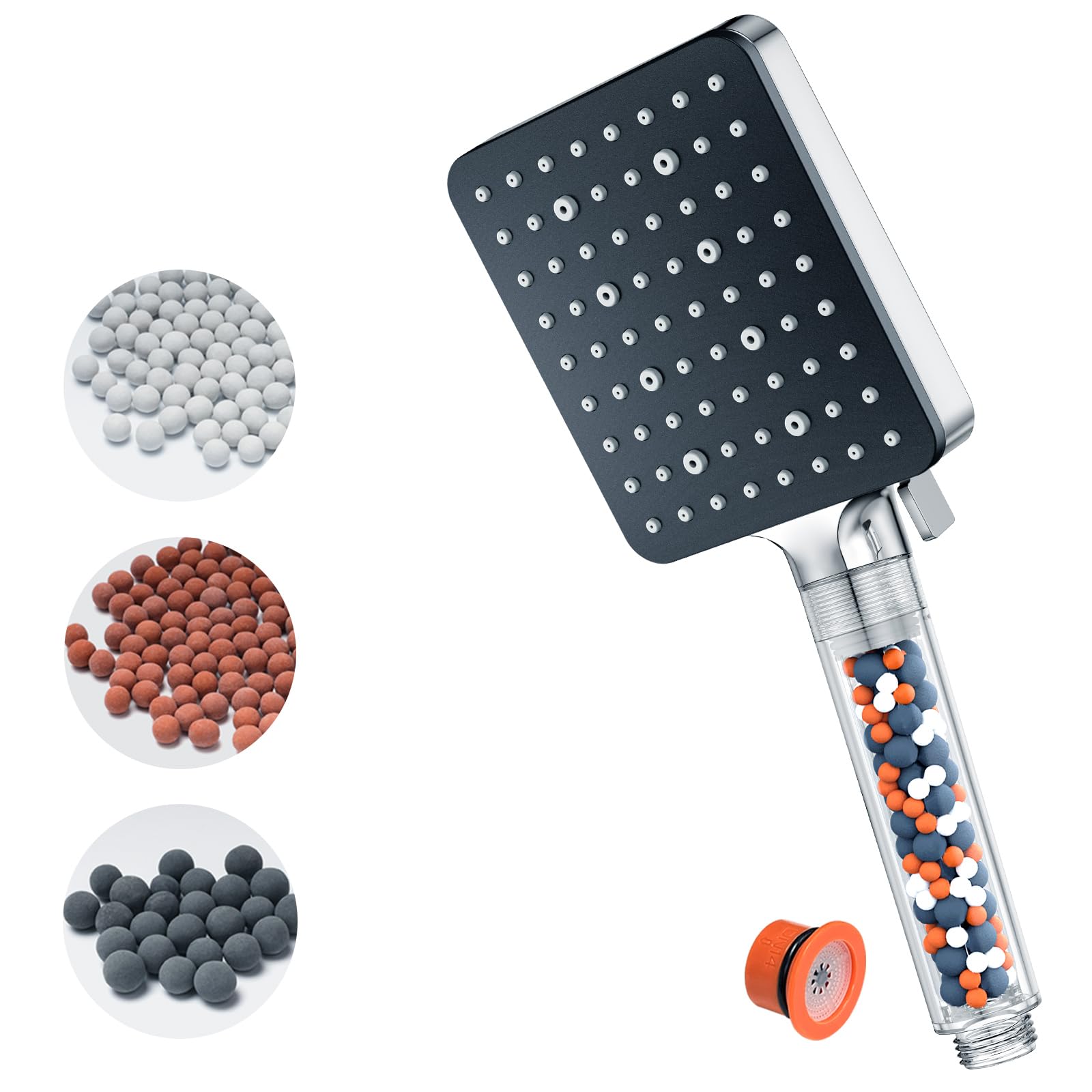 YEAUPE PRO Filtered Shower Head – High Pressure 6-Mode Handheld