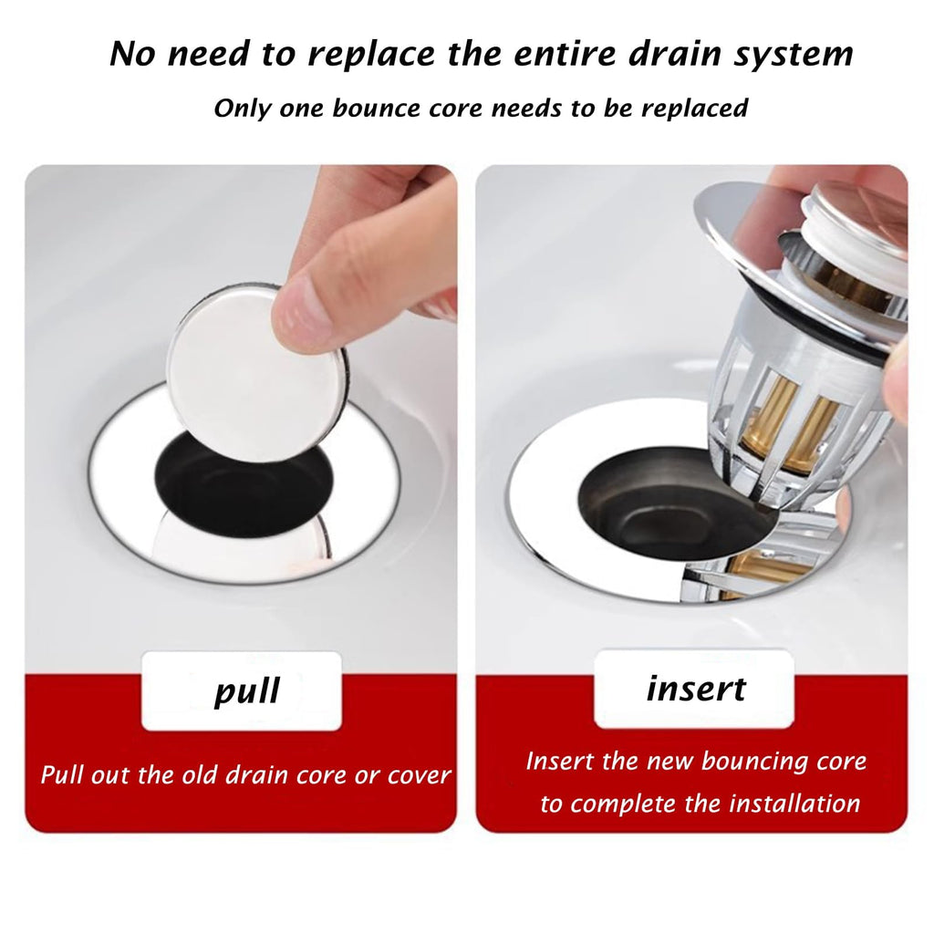 Basin Plug, Easy To Use Sink Plug Replacement, Good Sealing Performance Bullet style Sink Plug Replacement, Suitable For Kitchen And Bathroom, Bath - image 5