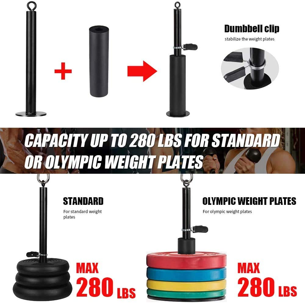 Morwealth LAT Pulley System Home Gym - Cable Machine with Tricep Rope