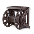 Liberty Basics Wall Mounted Garden Hose Reel with Shelf - Bronze Resin