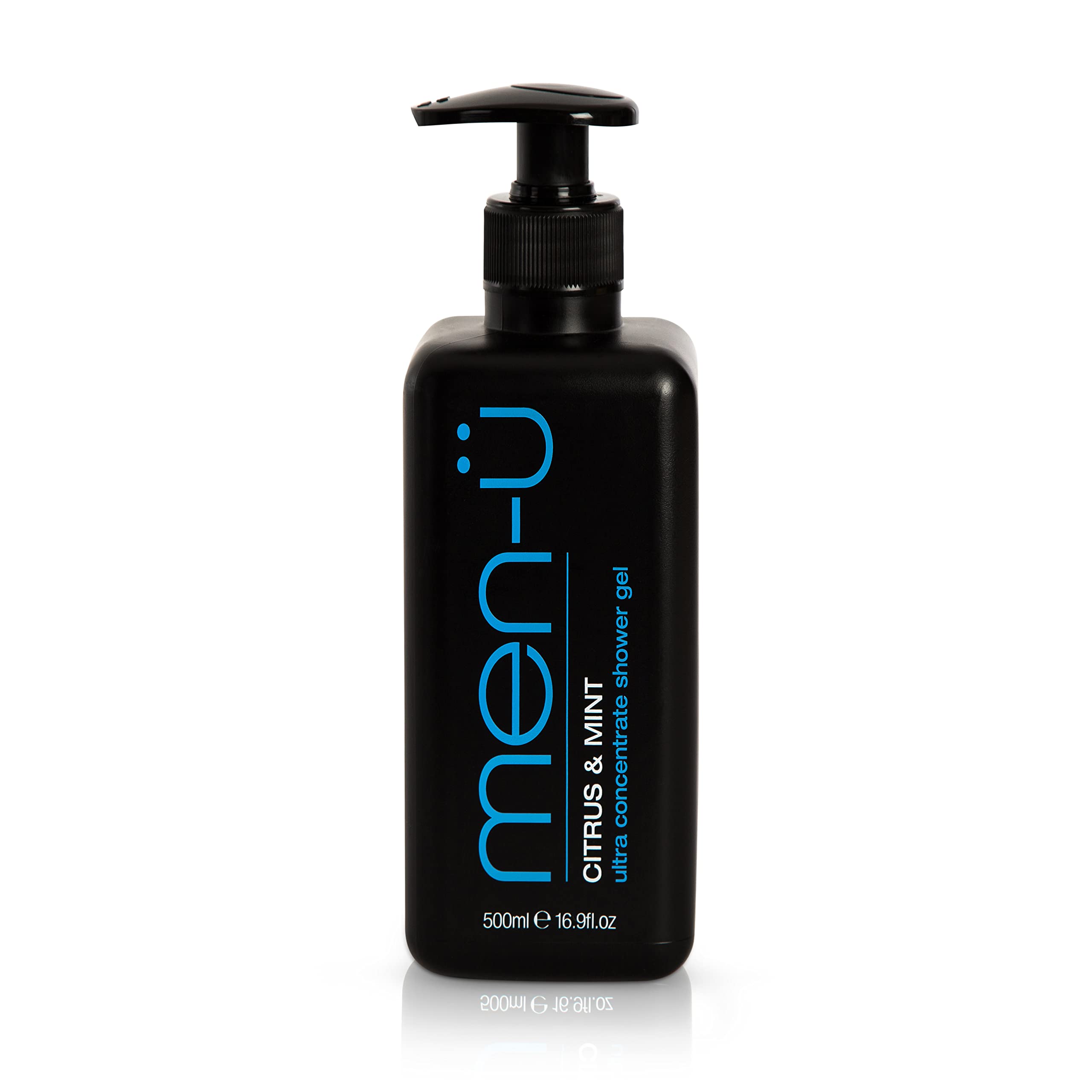 men-ü Mens Shower Gel Tank | Concentrated Citrus & Mint Body Wash