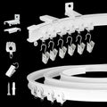 Jolof Store 12 Ft Flexible Curtain Track – Heavy Duty Ceiling & Wall Mount