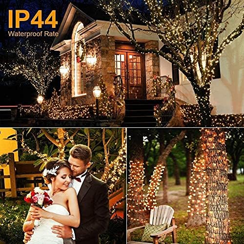 Avoalre 25M 1000 LED Warm White Cluster Fairy Lights | 8 Modes IP44