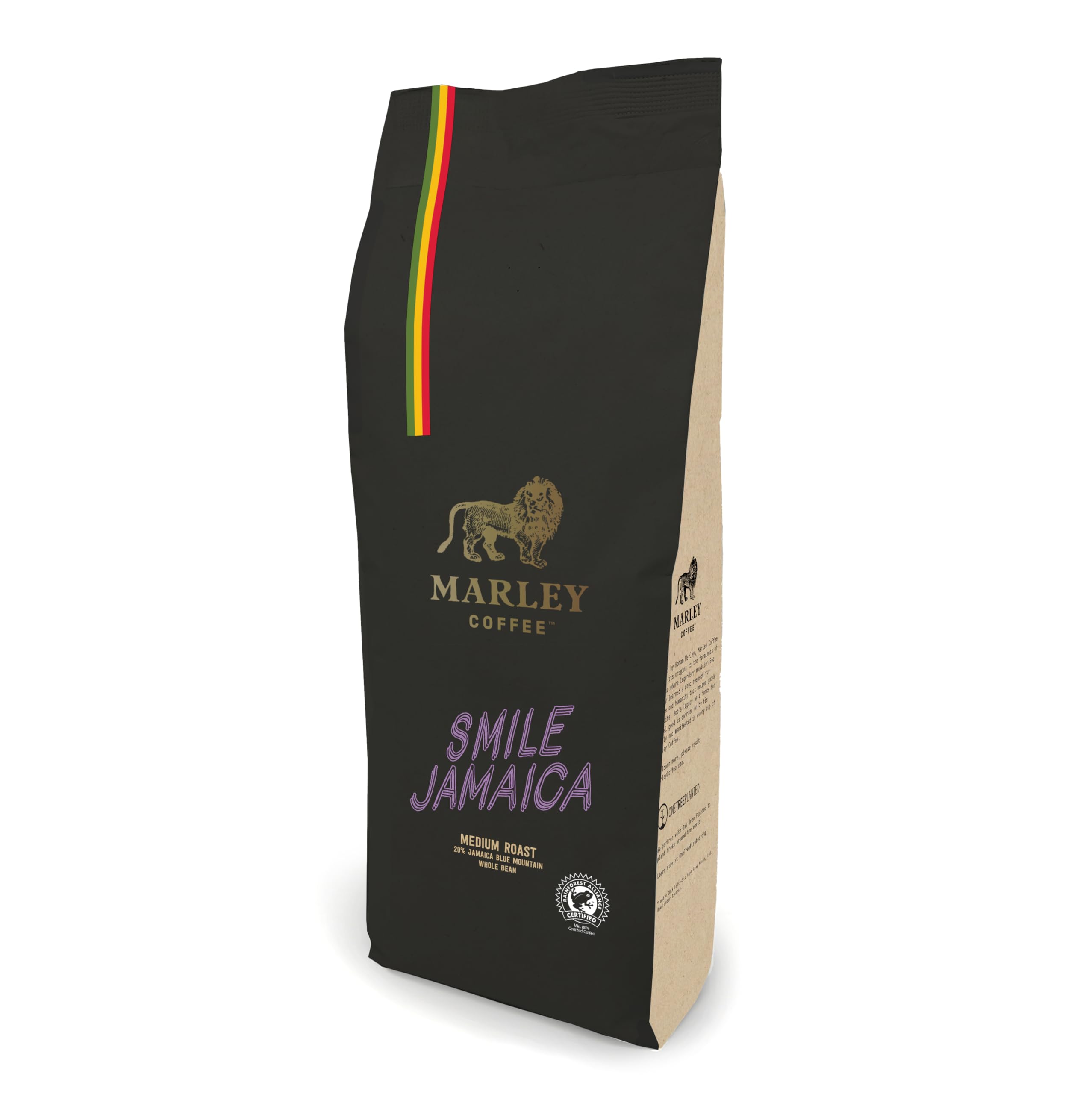 Marley Coffee Smile Jamaica Blend - Medium Roast Coffee Beans 1kg