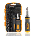 MULWARK 77-Piece Ratcheting Screwdriver Bit Set & Socket Kit with Case