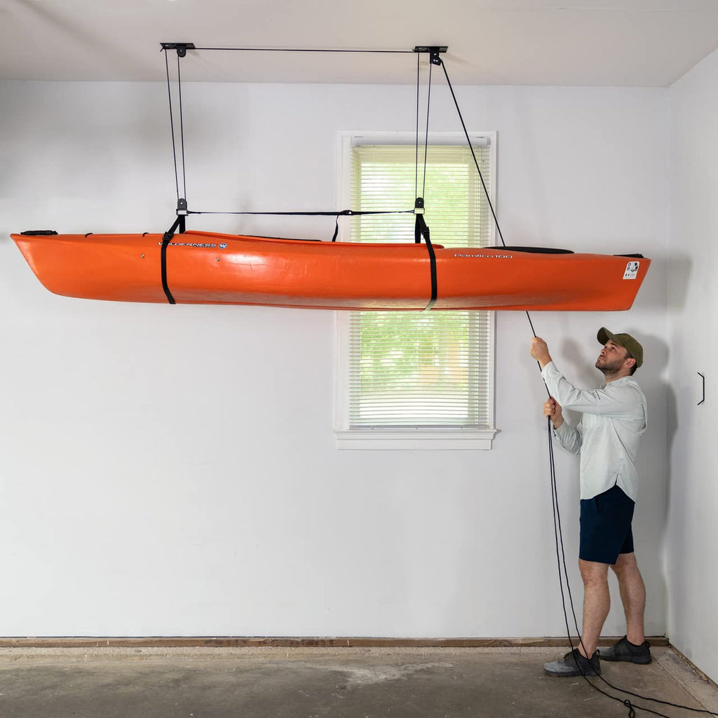 Kayak Ceiling Storage Pulley | Heavy Duty 150 lb Garage Hoist