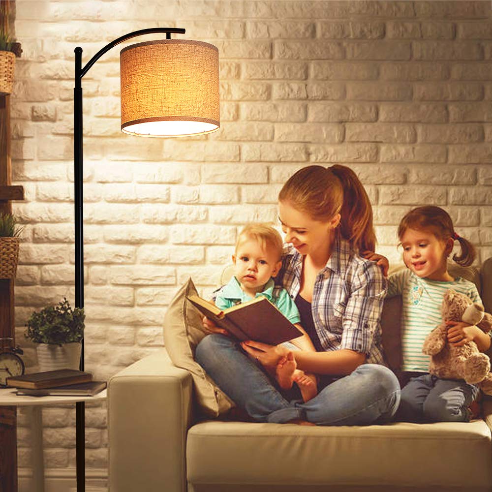 Tomshine Classic Arc LED Floor Lamp – Modern Standing Lamp with 9W Bulb