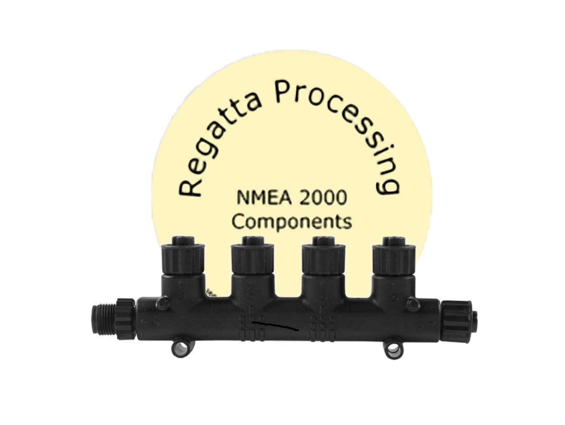 Regatta NMEA 2000 4-Port MultiPort T-Connector for Marine Networks