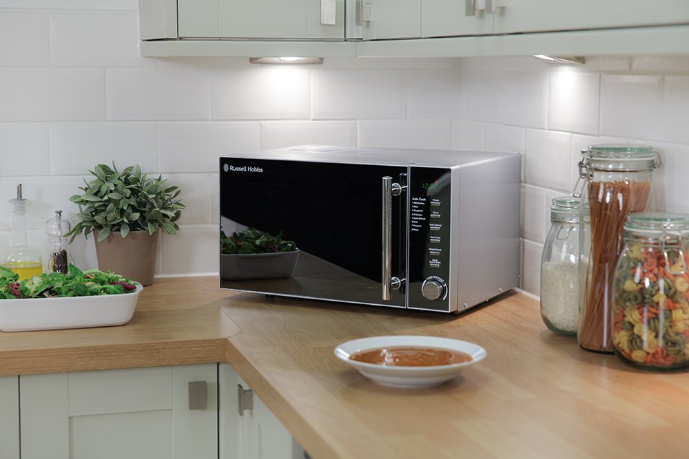 Russell Hobbs RHM2017 20L 800W Digital Microwave – Silver with Auto Defrost
