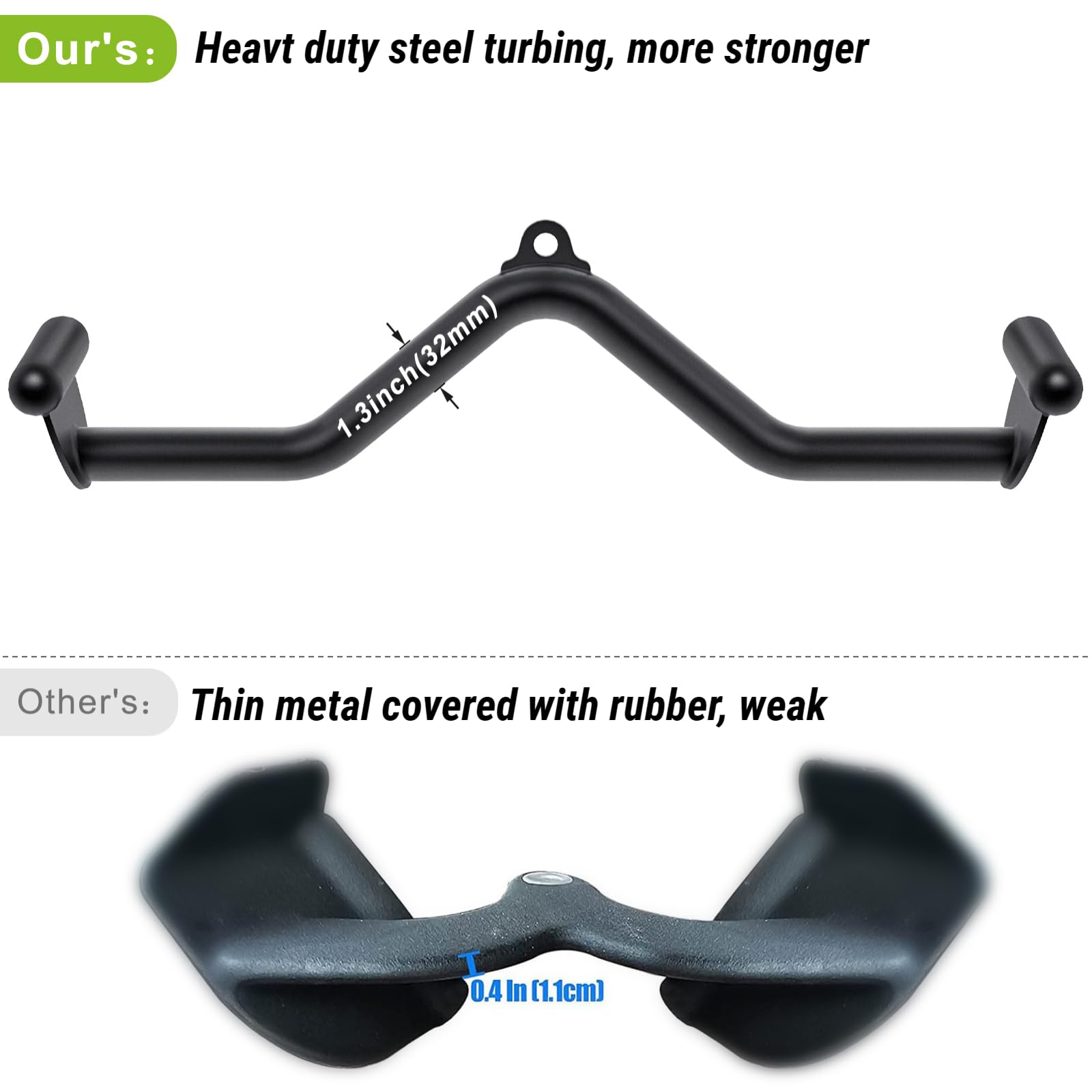 SELEWARE LAT Pull Down Bar Set | Heavy Duty Steel Cable Attachments