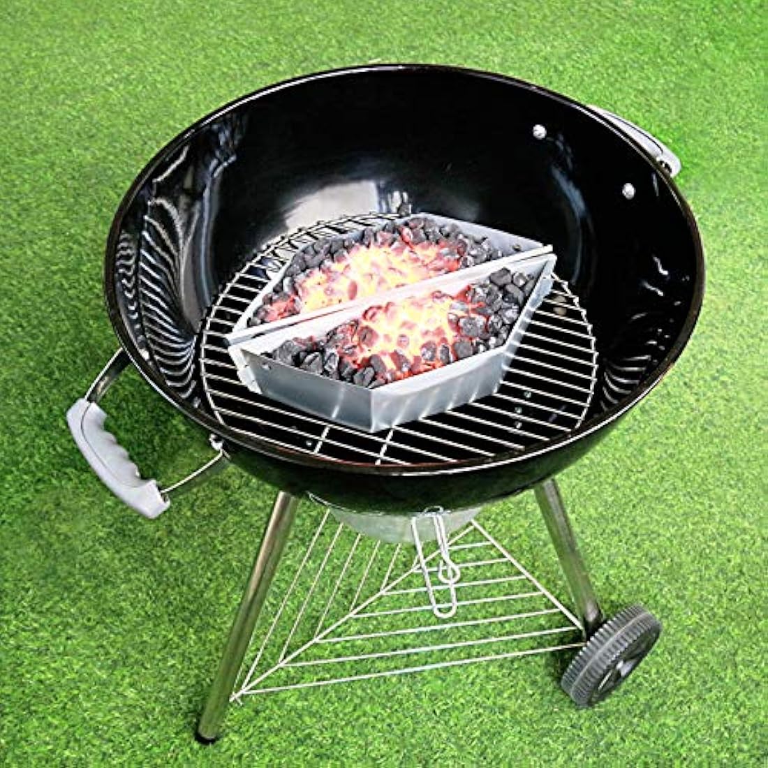 Denmay Charcoal Basket Briquet Holders for Weber 57CM Kettle Grills, 2 Pack