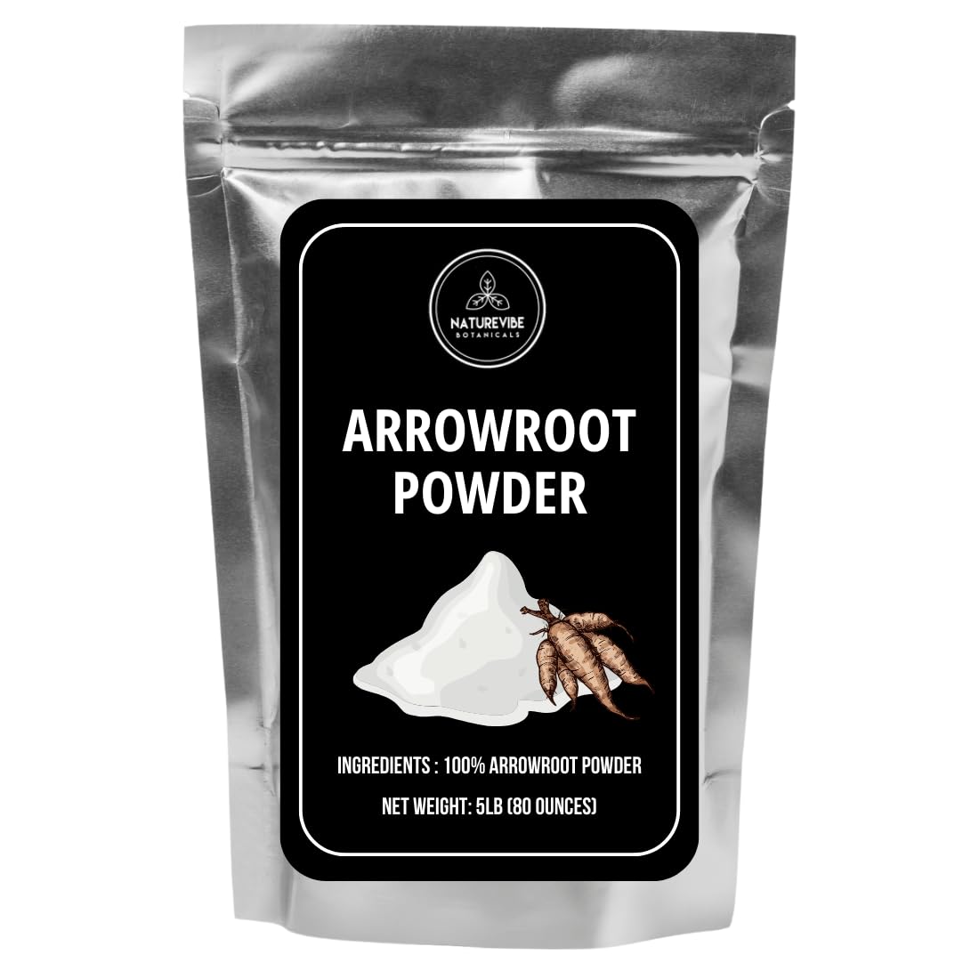 Naturevibe Botanicals Arrowroot Powder – 2.2kg Gluten-Free Flour