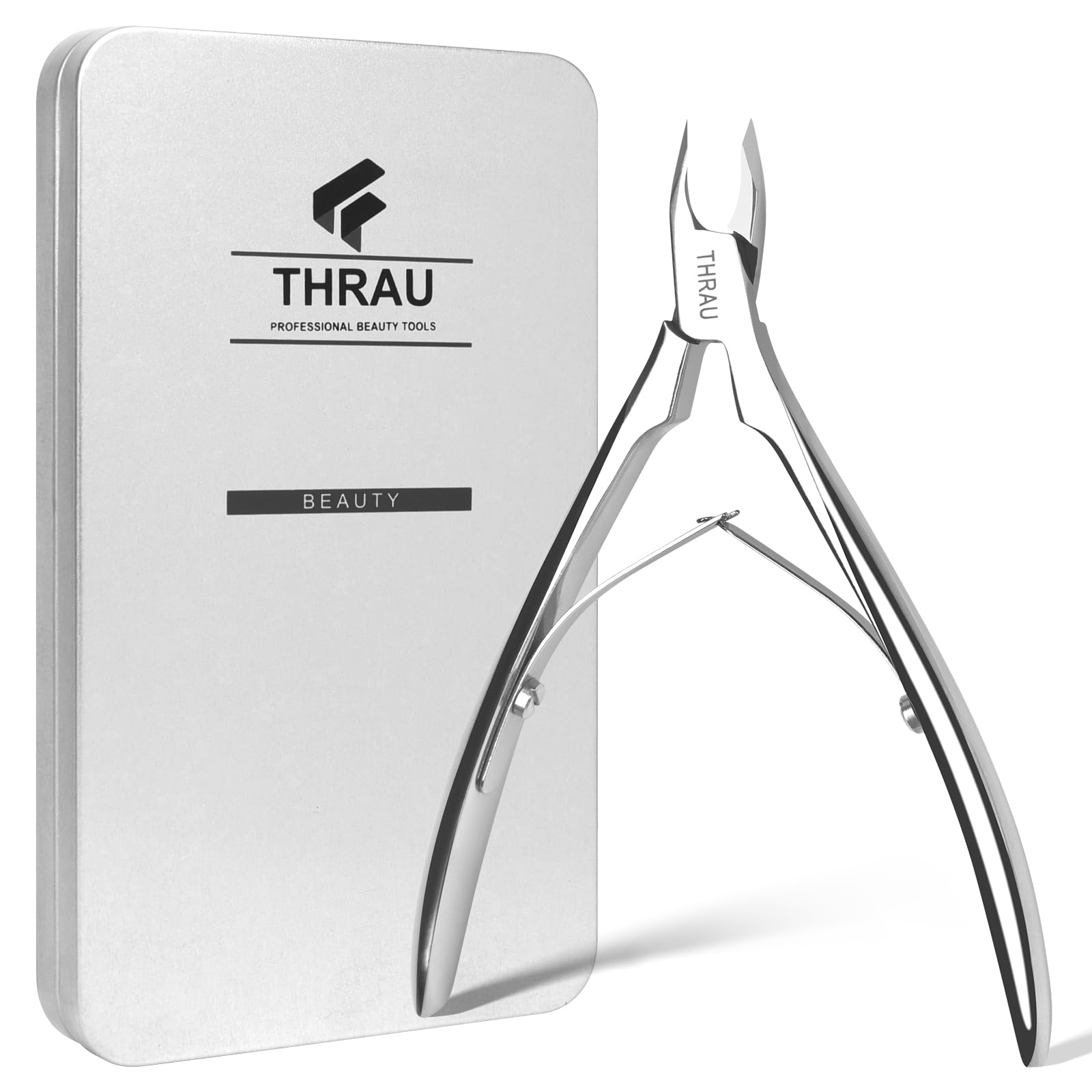 THRAU Stainless Steel Cuticle Trimmer – Precision Nipper for Manicure