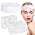 obeoby 150pcs Disposable Spa Headbands | Non-woven Fabric for Facials