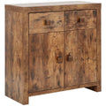 GFW Jakarta Mango Wood Sideboard – 2 Door 2 Drawer Distressed Cabinet