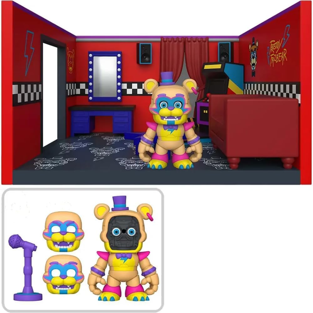 Funko FNAF Snaps: Freddy's Room Playset – Customizable Vinyl Toy