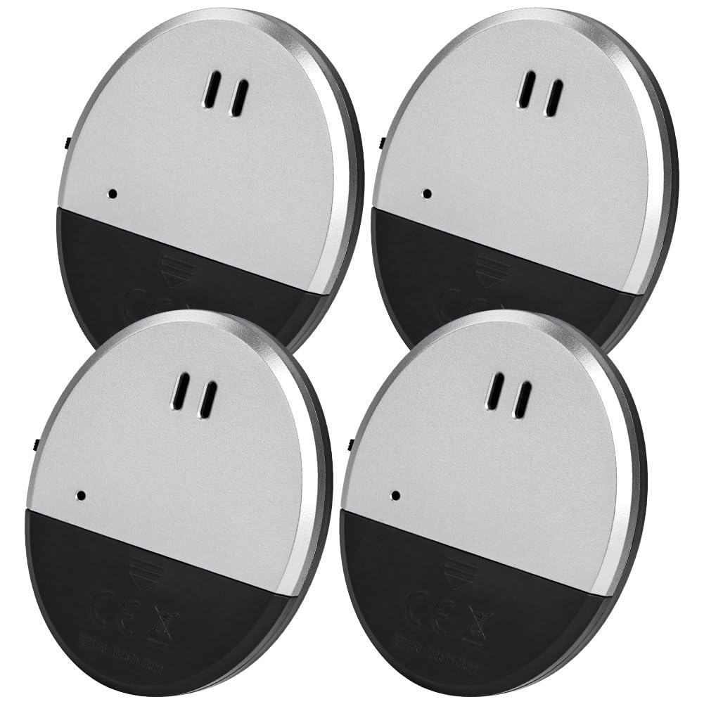 Flintronic Window Alarm 4 Pack | 130dB Vibration Glass Break Sensor