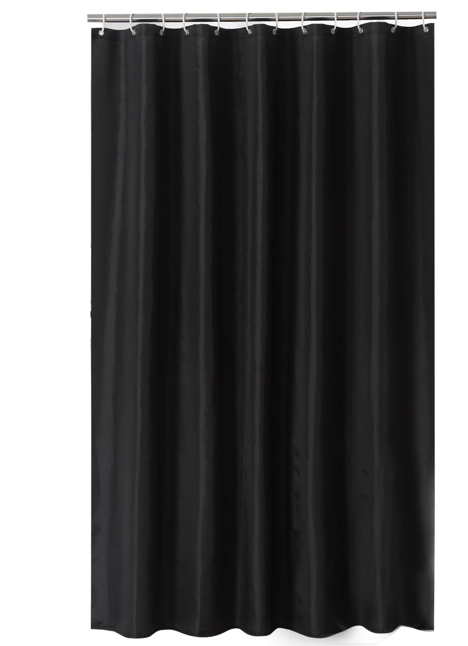 Black Shower Curtain – 180x200cm Waterproof Polyester