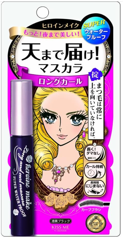 Heroine Make Long & Curl Mascara - Waterproof Smudge-Free Black 6g